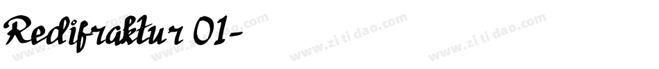 Redifraktur 01字体转换